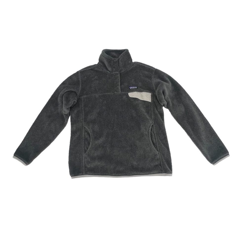 Patagonia Gray Re-Tool Snap-T® Fleece Pullover Size Large Women’s
